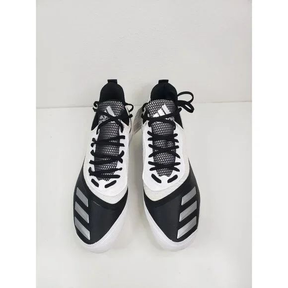 adidas gazelle silver green womens Adidas Icon V Bounce Baseball Cleats Metal Mens Size 16 White, Blue Ic –  NicheXL main image 1